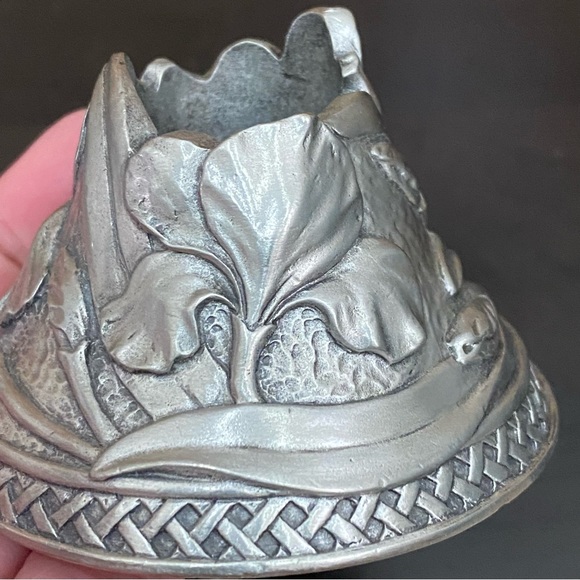 Vintage 1997 Seagull Canada Pewter Etain Zinn Pewter Candle Holders - Picture 10 of 16